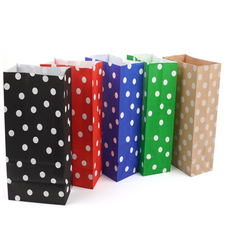 별미상품 컬러 도트봉투 1P 패턴 종이봉투, 보라