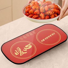 온열기 가열 식품 휴대용 트레이, 작은불난로도마 레드 1매(직사각), 1개