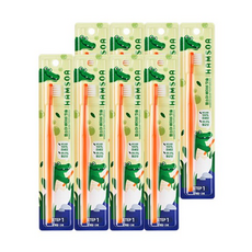 HONGKI TONGKI 孩童階段1細毛牙刷, 8入, 1支