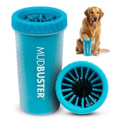 덱사스 머드버스터 휴대용 반려견 발 세탁기 / 청소기 대형 매트 블랙 - 스페셜 에디션 PW72025-22WP, Blue, Large, 1