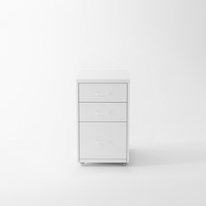 비유가구 Helmers 3개 서랍장 수납, 3단, 흰색