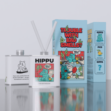히푸 탈취 디퓨저, 2개, 200ml, 화장실 케어(비온 뒤 풀내음)