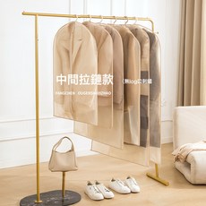 DFMEI 歐根紗光澤透氣皮草衣服防塵罩刺繡大衣收納袋真絲羊絨掛袋保護罩, 1個, 1個裝