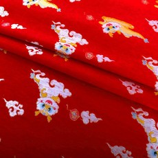 《SR001龍舞新春》兒童國潮提花上衣馬甲套裝，喜慶新年服裝，柔軟舒適面料，多場合穿搭