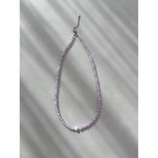 v.o.q 獨家設計 台灣妞 韓系 珍珠 淡紫色 紫厘輝水晶 鎖骨鍊