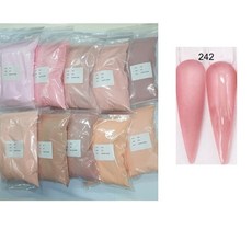 네일 아트용 크롬 파우더 안료 솔리드 딥 아크릴 화이트 클리어 3 100G, 242-아크릴 분말