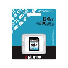 Kingston 金士頓 Canvas Go! Plus UHS-I U3 4K 記憶卡, 1個, 64G, 64GB
