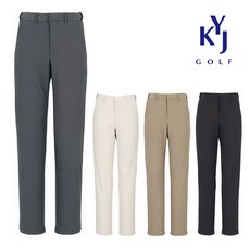[김영주골프] 겨울 히든밴딩 심플 기모 슬랙스 스판 필드룩 남성 골프 바지 DPWMSL33
