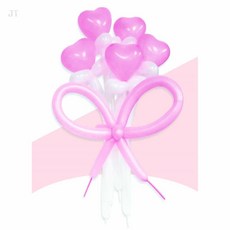 짱틸리티 하트 꽃다발 풍선 풍선데코