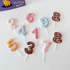 數字造型蛋糕蠟燭，多種顏色款式，派對裝飾, 蠟燭數字：1, 1個