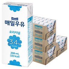 매일유업 매일우유 오리지널, 200ml, 96개