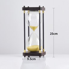 Equator 클래식 모래시계 샌드아트 모래멍 사우나 시계 인테리어소품 15분, 골드