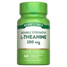 네이쳐스트루쓰 더블 스트렝스 L-테아닌 200mg 퀵 릴리즈 캡슐, 1개, 60정