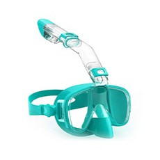 JS 스노클링 풀페이스 마스크 유해물질 검사 완료 VER 3.0, 그린