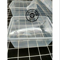 《巧緻》 PP塑膠盒 PET蓋 蛋糕盒 餅乾盒 雪花酥盒, 1個, 5入(1公升 PP盒+PET蓋), 透明