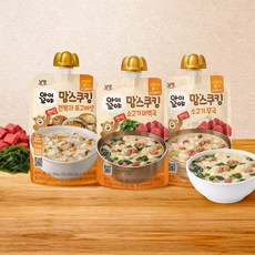 맘스쿠킹 스파우트 이유식 9개월~ 100g 10입 3종 택1(전복표고/소고기무국/소고기미역국), 소고기무국 100g 10입