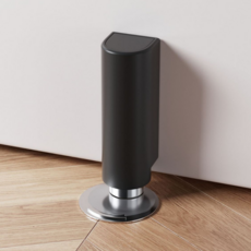 엘리블트 무타공 자석 도어스토퍼 초슬림 문 자동닫힘 방지 강력자석 무손상 설치, 1세트, 블랙BK