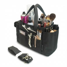 에이프라하 현장가방 전문가용 메이크업 아티스트 출장 현장가방 휴대용 화장품 수납 정리 촬영 보조 소품 분장 미용 가방, 1개, 블랙, 올뉴 시크앤 : 소형(S)