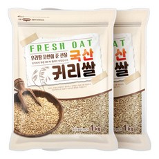 현대농산 국산 귀리, 1kg, 2개