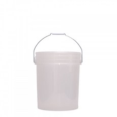 플라스틱버킷 페인트양동이 벌크통 25L 물통 밀봉 레드, 20L 반투명 + 3원 원형, 20L