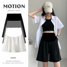 孕婦褲 孕婦黑色西裝短褲 夏季薄款 寬鬆休閒闊腿短褲 高腰直筒顯瘦 五分褲中褲 台灣出貨