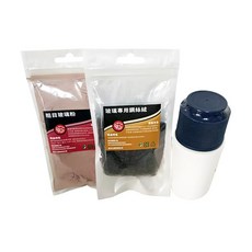 Q-STAR 玻璃粉(粗目)100克 搭配鋼絲絨 有效去除水漬/水痕/嚴重膜、玻璃鍍膜及玻璃油膜 恢復玻璃透亮, 1個