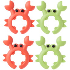 리치봄 국자 받침대 꽃게 실리콘, 혼합, 4개