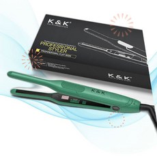 KK 앞머리 고데기 3/10인치 나노 토르말린 세라믹 미니 헤어 LH