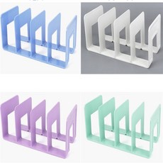 건shop디자인 컬러 4칸 책꽂이 이동식칸막이, 화이트그레이