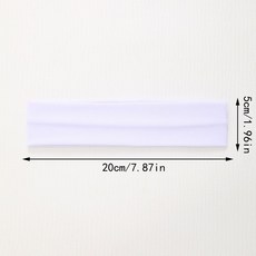髮帶跑步夏季透氣運動男女瑜伽頭巾健身吸汗導汗止汗薄款套裝6個, 白色, 1個