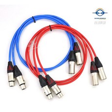 Canare L2T2S XLR訊號線 Neutrik鍍銀接頭, 橘色, 1個