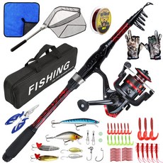 釣友俱樂部 1.8m 伸縮路亞竿 釣魚裝備 魚竿套裝 海竿 直柄, 1.8米全套帶包