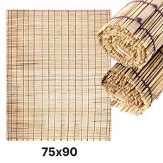 베란다 창문 갈대발 75x90 (나무발 가림막 울타리 황사 먼지차단 햇빛차광 현관 창문발 인테리어)