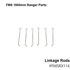 FMS 1800mm 레인저 목록 프로펠러 스피너 카울 모터 샤프트 마운트 보드 랜딩 기어 ESC RC 비행기 항공기, 02 Linkage Rods