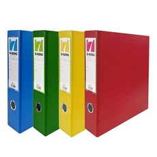 드림산업 레일바인더 7cm, 4개, 4색 혼합