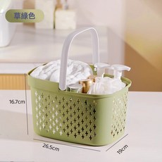 浴室手提式洗澡籃乾溼分離沐浴籃學生宿舍瀝水洗浴籃洗漱品收納筐, 如圖