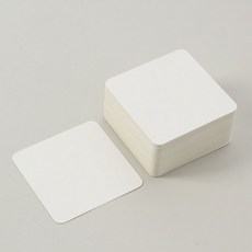아트페이퍼 양면 무지 종이카드 100매(8x8cm)