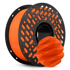 CaiLab 고강도 고탄성 PLA+ 3D 프린터 필라멘트 1.75mm 노즐 막힘 없는 선경 안정성 1kg | 뱀부랩 3D 프린터(P1S P2S A1 H2D등) 호환, 활기찬 오렌지, (PLA)