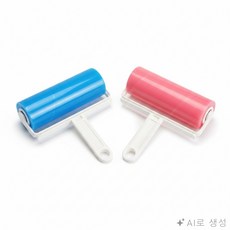 모두상회 먼지 소파 청소기 카펫청소기, 핑크, 물세척 재사용 돌돌이, 핑크