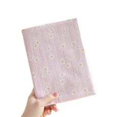 다다베 패브릭 북커버 시리즈, 1개, 자수 데이지