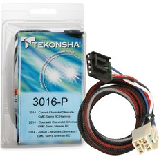 Teconsha 3016-P 트레일러 브레이크 컨트롤러 차량 및 제어 끝을 위한 맞춤형 배선 하네스 절단 또는 스플라이싱 필요 없음, TEKONSA 3015 트레일러 브레이크 컨트롤러 차량, 1개
