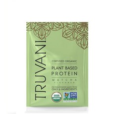 트루바니 USDA인증 오가닉 식물성 프로틴 파우더 말차 맛 TRUVANI, 1개, 31g