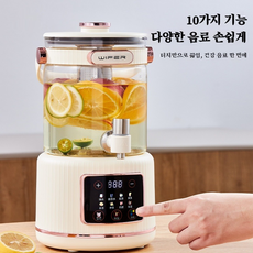 전기포트 삶은 차 전기 열소 주전자 다기능 터치스크린 약정 시 보양 대용량 3L, 3L 꽃차 건강 보온통, 1개