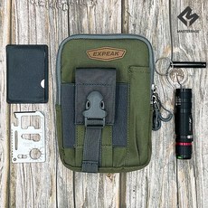 풋조이 서바이벌 파우치+LED줌라이트+월렛툴+휘슬 세트_P313869399 959183, 카키/M21/월렛툴/휘슬, 1개