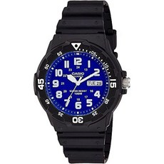 카시오 남자용 스포츠 아날로그 다이브 시계 120934, MRW200H-2BV, Black/Blue