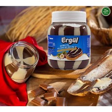 Halal Hazelnut Cream with Cocoa and Milk Creamby Ergul Turkey" "터키 에르굴 하랄 헤이즐넛 코코아 크림 & 밀크 크림, 1개, 900g