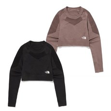 노스페이스 NM5MQ81 여성 모션 크랍 롱슬리브 티 AVZ816 RLQ909