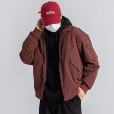 夾克男春秋款美式休閒立領飛行員外套哈靈頓工裝通勤大碼棒球服