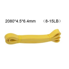1pcs 피트니스 탄성 밴드 Tpe 저항 요가 보조 장력 라텍스 로프 훈련 어깨 등받이 및 엉덩이, Yellow, 1개