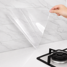 온리담 주방 투명 타일시트지 대용량 오염방지 보호필름 벽지 싱크대, 1개